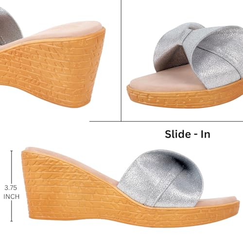 Image of TRASE Women's Fashion Sandals | Comfortable And Stylish Wedges For Women | Trendy And Stylish Sandals For Woman And Girls, Lightweight Wedges Heels