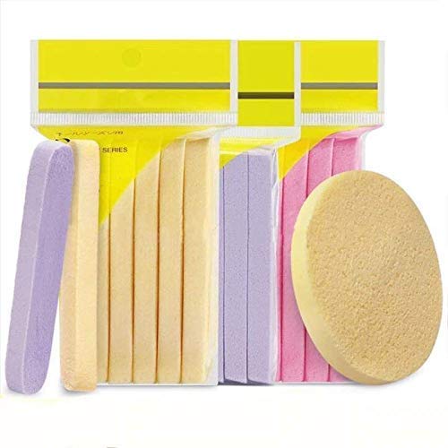 12 Count Face Sponges for Cleansing, Compressed Facial Sponge for Estheticians Professional Makeup Removal Sponge Pads Round Facial Sponges for Washing Face Spa Exfoliating Mask-image-27
