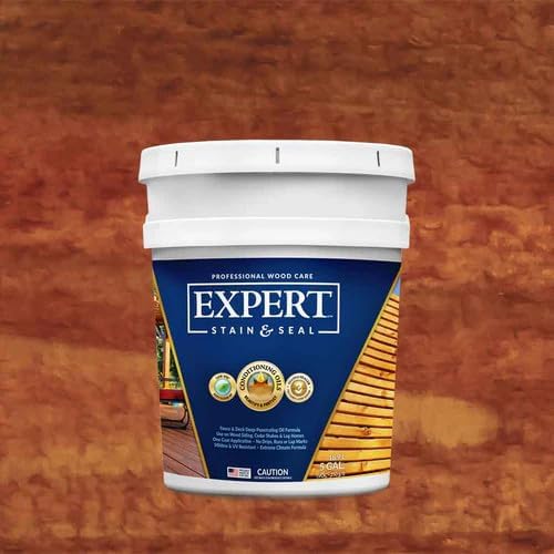 Expert Stain & Seal Transparent Stain & Sealer 5 Gallon Pail (Honey Tone)