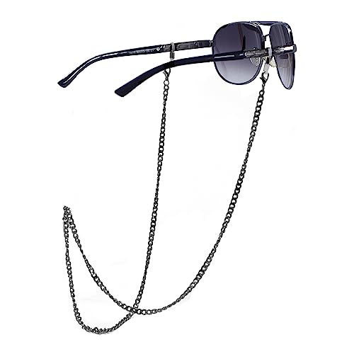 Image of Eyeglass Chain for Men Women Metal Cuban Chain Twist Link Sunglasses Holder Reading Eyewear Retainer Strap