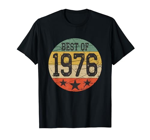 Rétro 48 ans Bday Best Of 1976 Vintage 48th Birthday T-Shirt