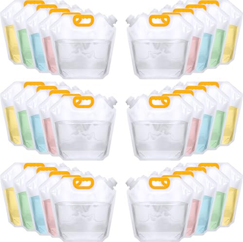 Jingmore Cantimploras plegables de 1.3 galones, bolsas de agua a granel