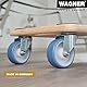 WAGNER Transporthilfe MM 1128 I 59 x 29 x 11 cm - Tragkraft 200 kg - ideal für Unhandliches, Geräte & Möbel I softe Rollen I Tragegriff I Antirutschpunkte I FSC®-Zertifiziert - 20112801