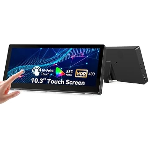 10.3" Portable Touchscreen Monitor with IPS Display Cover