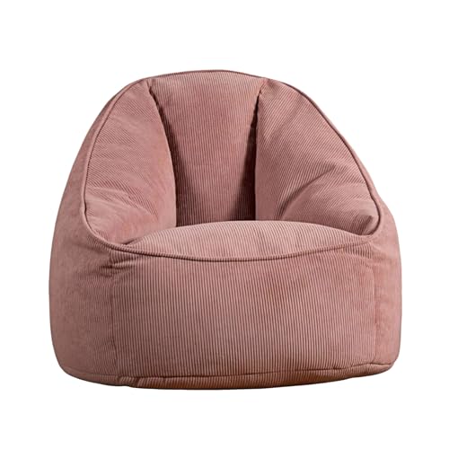Sillas de sofá Bean Bag Lazy Sofa Single Tatami Floor Chair Sillón Compacto for Espacios pequeños(Pink)