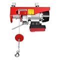 660 LBS Lift Electric Hoist, 110V 2 in 1 Electric Hoist with Wireless Remote Control Electric Winch Overhead Crane Lift Electric Wire Hoist for Factories, Warehouses, Construction Site, Attic