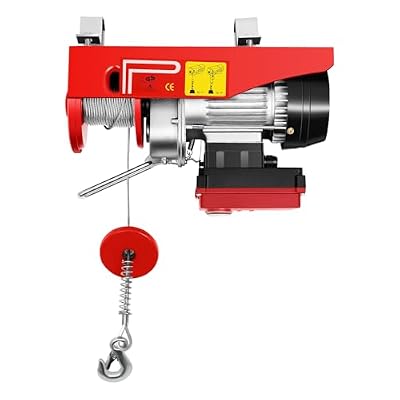 660 LBS Lift Electric Hoist, 110V 2 in 1 Electric Hoist with Wireless Remote Control Electric Winch Overhead Crane Lift Electric Wire Hoist for Factories, Warehouses, Construction Site, Attic
