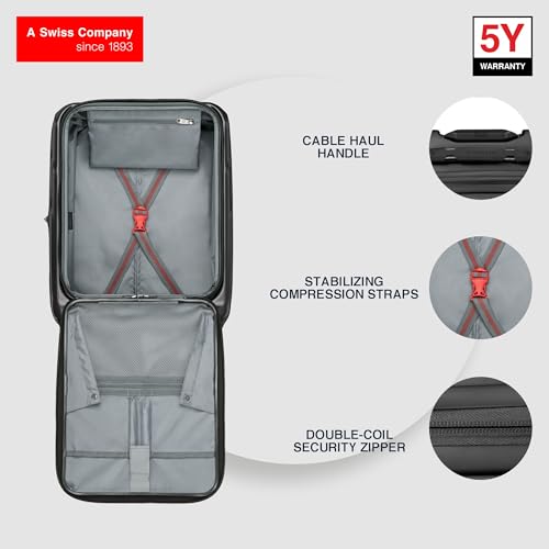 Image of WENGER, Amplix, Hardside Suitcase, Swiss Designed, Travel Luggage Bag for Business & Leisure