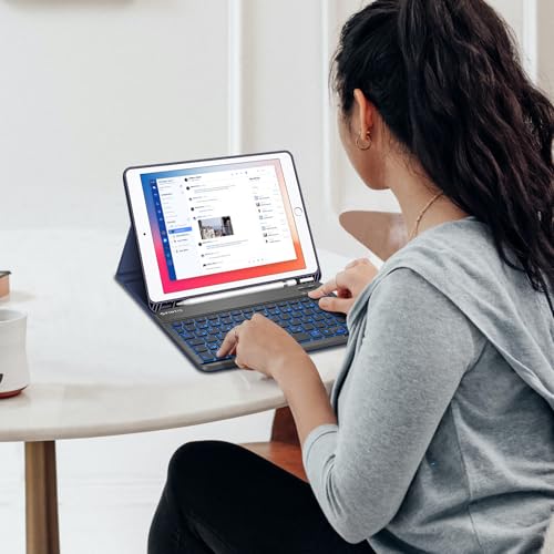 FINTIE Hülle mit Tastatur für iPad 9./8./7. Generation (10.2 Zoll) – Ansicht 9