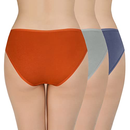Image of Amante Solid Low Rise Cotton Bikini Panty Pack(Pack of 3)