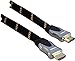 Produktbild Schwaiger High-Speed-HDMI-Kabel mit Ethernet, 10,0m, schwarz-Gold, HDMI Stecker > HDMI Stecker, Ultra HD, 4K, 3D, 18 Gbit/s, Gewebemantel