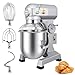 LEEVOT Amasadora planetaria comercial (1, Versión de temporizador 20L)