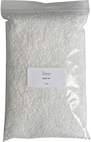 1 OZ BTMS 50 conditioning emulsifier derived from colza oil and Consists of Behentrimonium Methosulfate, Cetyl Alcohol and Butylene Glycol. BTMS 50 emulsifying wax for Beauty Products 1 OZ