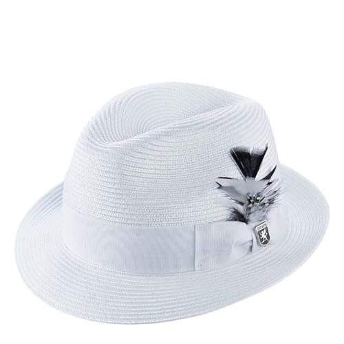 Stacy Adams Straw Fedora- Belmont