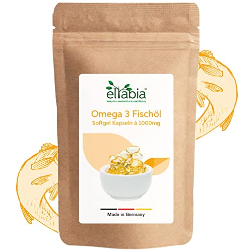 eltabia Omega 3 Kapseln Fischöl 1000 Softgels Maxi Pack Cover