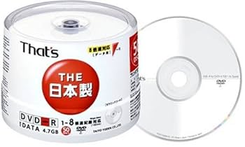 太陽誘電 DR-47WWY50BNT Amazon.co.jp: 太陽誘電製 That's DVD-Rデータ用 16倍速4.7GB
