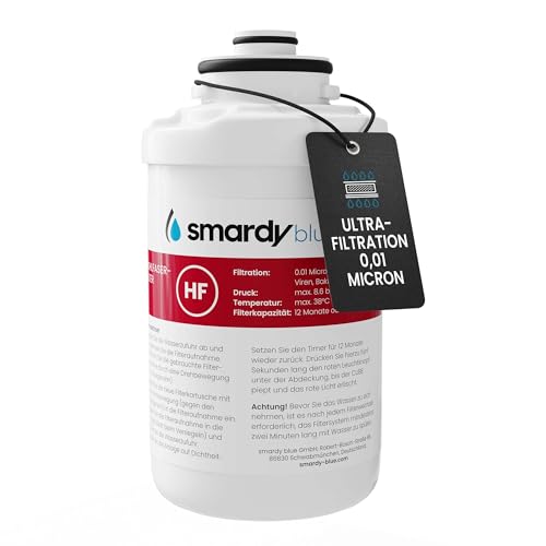 smardy blue Ersatzfilter für Quooker Cube (bis Modell 2021) Ultrafiltration Hohlfaser-Membran 0 01 m 9400 Liter / 12 Monate reduziert Bakterien Viren & Mikroplastik