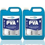 Bond It 1 Hour PVA Contractors Grade 2 Pack (5L Each) – All Purpose PVA Glue Adhesive & Sealer for Plastering, Walls, Timber & Cement – Quick Drying PVA Bond & Primer for Porous Surfaces