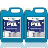 Bond It 1 Hour PVA Contractors Grade 2 Pack (5L Each) – All Purpose PVA Glue Adhesive & Sealer for Plastering, Walls, Timber & Cement – Quick Drying PVA Bond & Primer for Porous Surfaces