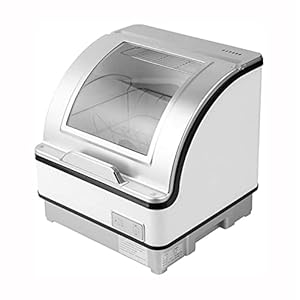 Aanrecht vaatwasser, draagbare vaatwasser met ingebouwde watertank, 360 ° dubbele sprayarmen, multifunctionele…