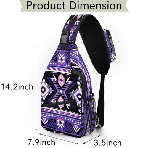 Morrales de Diseño Boho Geométrico para Senderismo miniatura 2