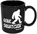 Funny Guy Mugs Gone Squatchin' Ceramic Coffee Mug, Black, 11-Ounce