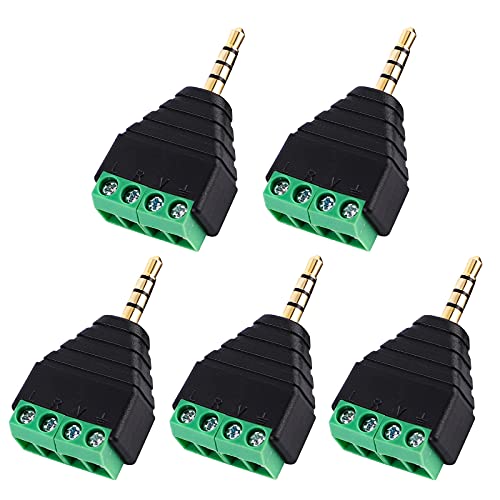 Adaptador Jack 3.5mm macho a Terminal de Tornillo hembra miniatura 1