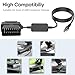 ZiBwnfuxcz OBD Radar Detector Power Cable,OBD Radar Detector Charger Cable, OBDII Power Cord Compatible with Escort MAX 360 Passport Unide R1/R3 Beltronics Radenso XP etc Radar Detector-RJ11