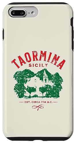 Taormina Sicily �C�^���A ���y�Y �A���e�B�[�N���f�U�C�� �X�}�z�P�[�X iPhone 7 Plus/8 Plus �p