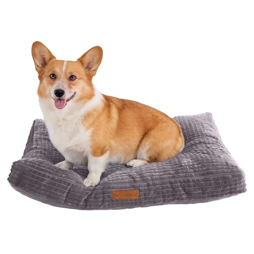 Image of Modern Threads Ultra Plush Orthopedic Memory Foam Pillow Bed for Large Dogs with Supportive Filling and Stylish Textured Design, Charcoal, (36 inch L x 27 inch W x 4 inch Th)