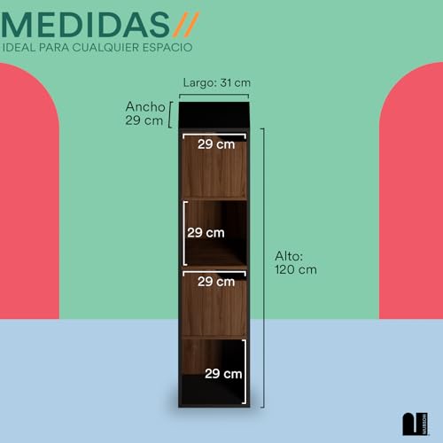 La mejor comparación de Escritorios con Librero de madera del mes. 30 Imagen adicional