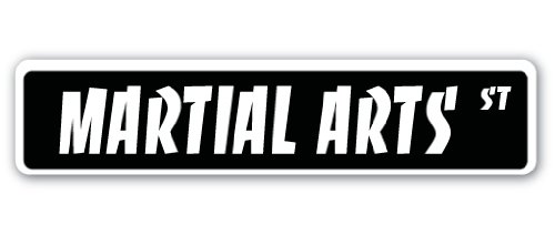 MARTIAL ARTS Street Sign Karate Kung Fu Korean Senshido | Indoor/Outdoor |  30" Wide Plastic Sign