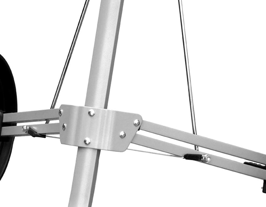 Carrello da Golf Carrello Pieghevole a 3 Ruote con Freno Facile da trasportare e Piegare, Ruota a Sfera Design anticollisione Ruota Anteriore Retrattile