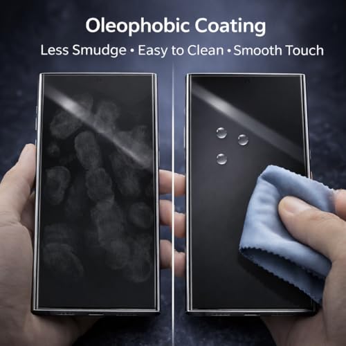 Image of Tempered Glass for Samsung Galaxy S23 | S22 (6.1 Inch) Military Grade 9H Screen Guard, Anti-Scratch, Shatterproof, Edge-to-Edge Full Coverage - Black Border