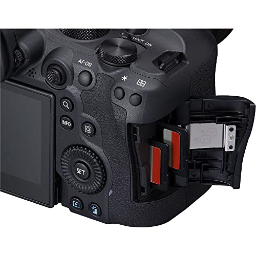 Image of Canon EOS R6 Mark II Mirrorless Camera Kit with RF 24-105mm f /4 Lens | 24.2MP Full-Frame, 4K 60fps, Dual Pixel CMOS AF II, Vlogging & Professional Photography (5666C011) + 64GB Card + Shoulder Bag