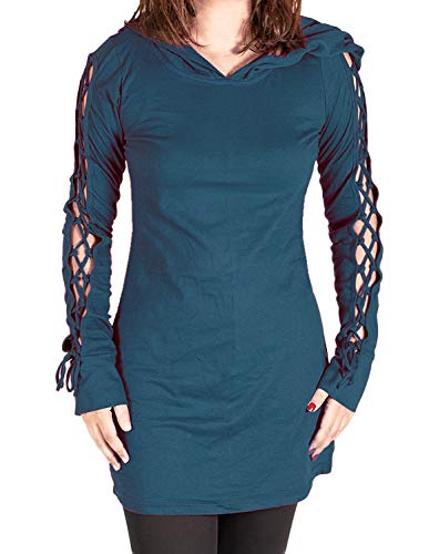 Vishes - Alternative Bekleidung - Einfarbiges Langarm Bio Baumwoll...