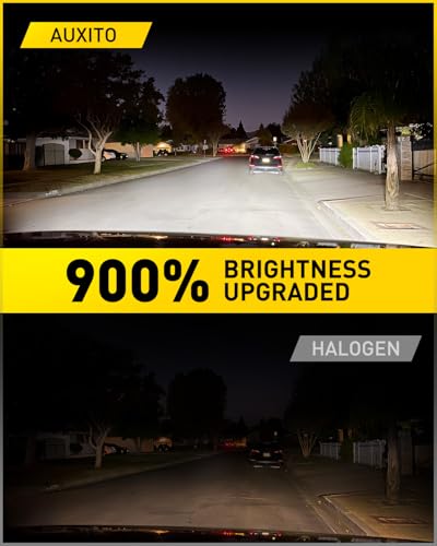 Image of AUXITO H11 /H8 /H16 LED HeadIight Bulbs Fog Bulbs 40,000LM Per Set, 6500K Cool White, Plug & Play, CAN Bus Ready, 2 Pack