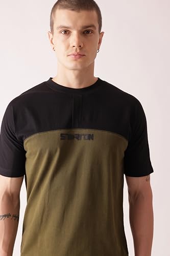 Image of Trendy Men's Round Neck T-Shirt Pure Pre Combed Cotton Bio-Washed 3D Print (STM-003)