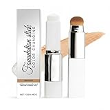 Color Changing Foundation Stick, 2 in 1 Dual Ended Korean White Foundation Stick with Brush, Full Coverage, Skin Matching, Hydrating Makeup Foundation for a Flawless Look, (Natural)