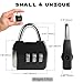 UP Security Small Combination Luggage Locks, 3 Digit Combination Padlock, Travel Lock with Code, Small Combo Lock for Locker, Suitcase, Zipper, Tool Box, Backpack, Bag (Black+Silver, 2-Pack)