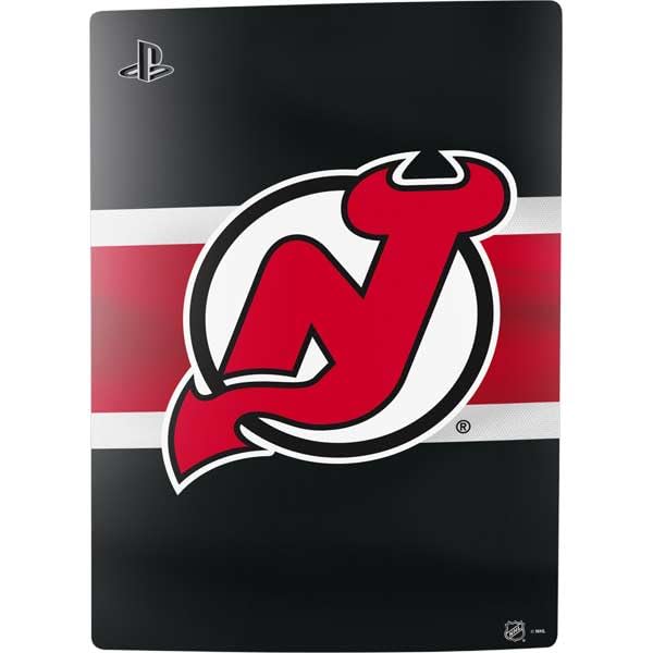 Skinit Decal Gaming Skin Compatible with PS5 Bundle - Officially Licensed NHL New Jersey Devils Jersey Design