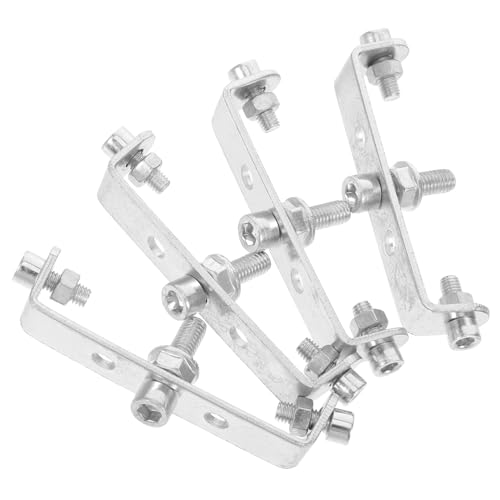 Totority Iron Bike Rack Adapter Brackets Multi-Function Foot Plates Pedals for Bicycles Rear Mount