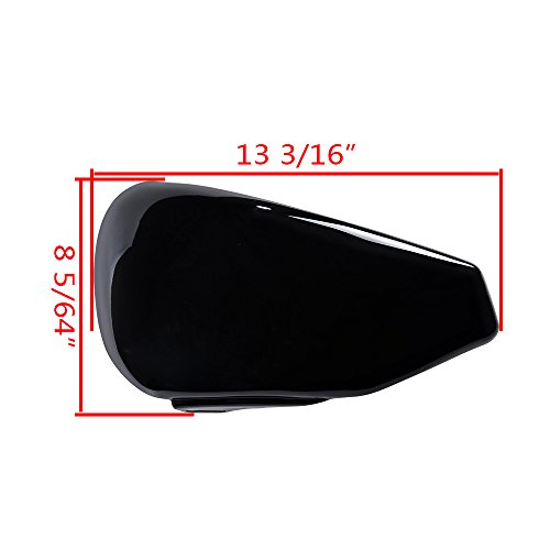 Cubierta batería y alforja lateral izquierda negra para moto miniatura 3