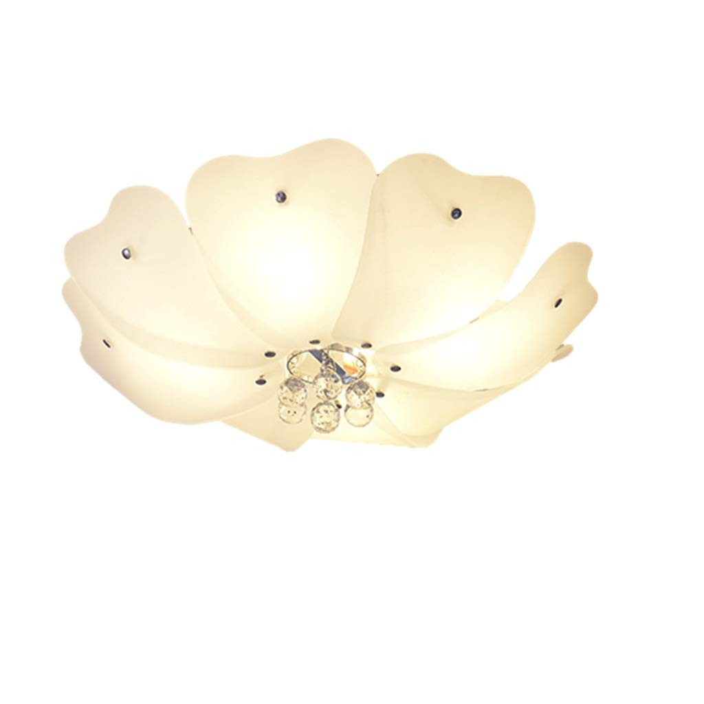 Plafonnier intérieur cristal RJJ lumière chaude chambre moderne 53cm