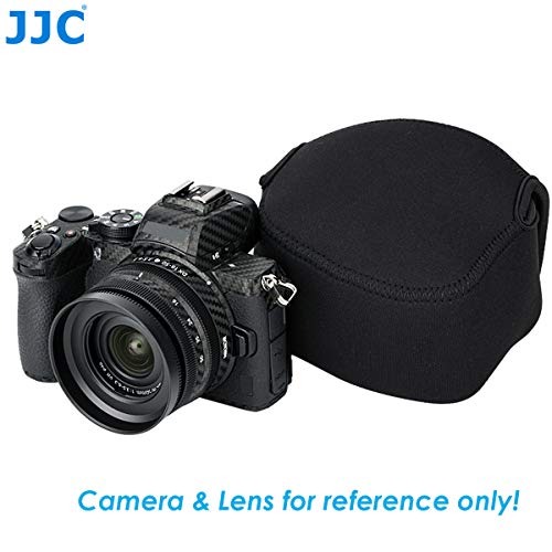 Jjc Neoprene Mirrorless Camera Pouch Case Bag, Ultra Lightweight Elastic Comfortable, Z50 Case, Z Fc Pouch, Water Resistant, Size 143X120X110Mm, Compatible With Nikon Z50 / Z Fc+ 16-50Mm Lens #TOP2