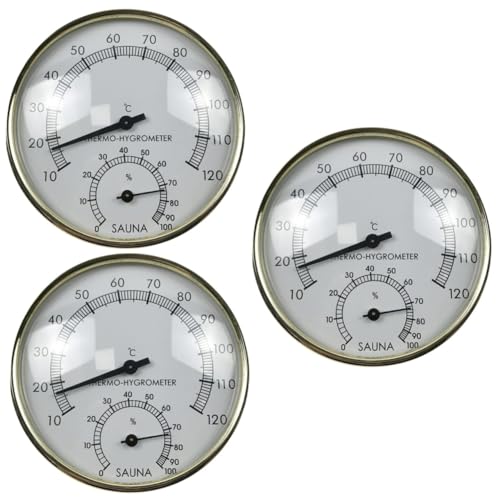 Happyyami 3pcs Baking Temperature Meter Room Humidity Meter Kitchen Temperature Meter Home Temperature Meter Humidity Gauge Indoor Thermometer Indoor Analog Hygrothermograph Household Tester