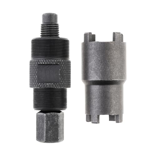 Windance Magneto Steel Flywheel Stator Puller Tool 24mm 27mm Double Head with 20mm 24mm Clutch Lock Nut Spanner Tool for GY6 50 125 150cc Motorcycle ATV Scooter Dirt Bike Go Kart Pit Bike 4 Wheeler