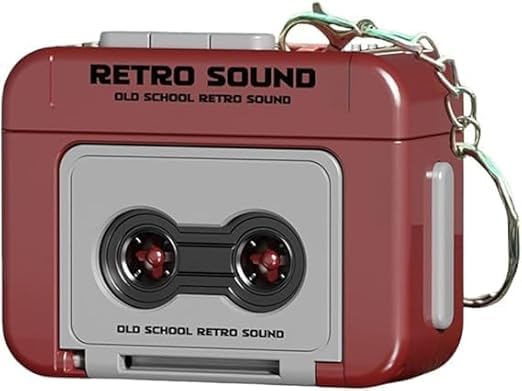 Mini Retro Cassette Tape Recorder Keychain with 15-Second Voice Recorder & Music Playback, Vintage Audio Keyring, Portable Sound Gadget for Backpack, Purse, Handbag, Travel Accessory Gift-image-17