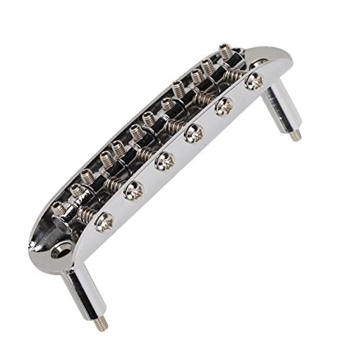 Pont de guitare électrique, fixation ferme de cordier de guitares pour Jazzmaster(Argent) - Les Beatles, Paul McCartney, John Lennon, RIngo Starr, George Harrison Pont de guitare électrique, fixation ferme de cordier de guitares pour Jazzmaster(Argent)