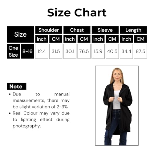 Janisramone Frauen Damen Neu Sequin Engel Flügel Zurück Baggy Übergroß Kapuzenpullover Strickjacke Jacke Sweatshirt Oben
